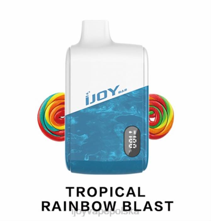 iJOY Bar Flavors - iJOY Bar IC8000 jednorazowe 8XFT197 podmuch tropikalnej tęczy