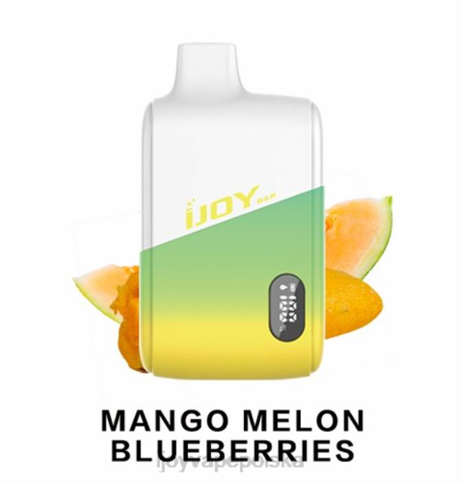 iJOY Vape Review - iJOY Bar IC8000 jednorazowe 8XFT186 mango, melon, jagody