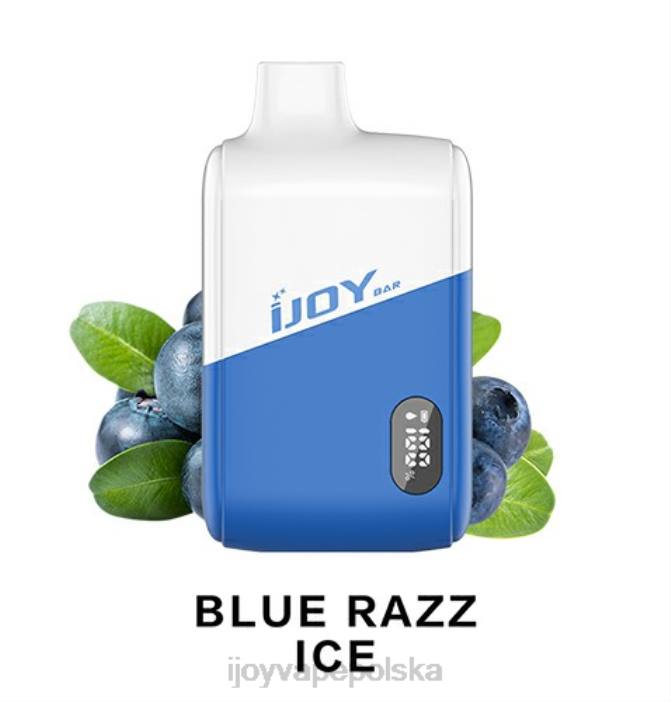 iJOY Vapes Online - iJOY Bar IC8000 jednorazowe 8XFT179 niebieski razz lód